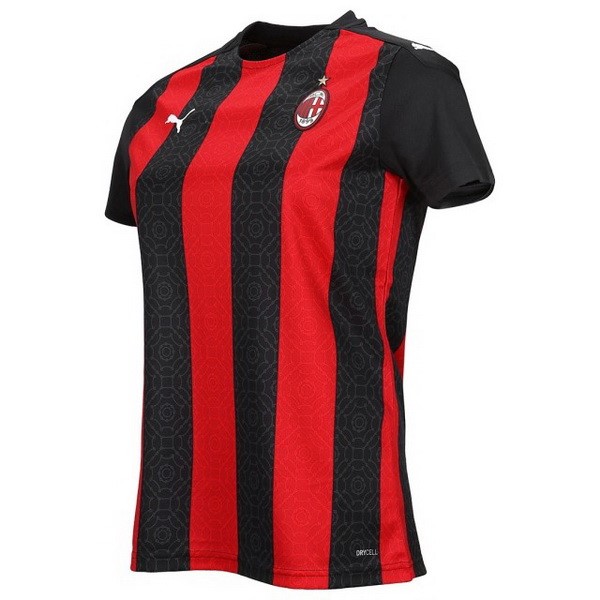Camiseta AC Milan Primera equipo Mujer 2020-21 Rojo Negro
